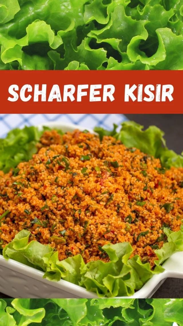 🌶️ Vorsicht: Dieser Bulgursalat macht süchtig! Würzig, pikant und typisch türkisch – genau so schmeckt Kısır, wie man ihn in Antakya liebt.

📌 Zutaten für 6-8 Portionen:
– 2 Gläser feiner Bulgur (köftelik, also für Kısır geeignet)
– 1/2 Glas kochendes Wasser zum Quellen (nicht zu viel!)
– 1–3 EL Isot (ostanatolische Chiliflocken) oder Pul Biber
– 1/3 Glas Pflanzenöl (ca. 80 ml)
– 1/4 Glas Olivenöl (ca. 50 ml)
– 1,5 EL Tomatenmark
– 1 EL Paprikamark
– 3–4 reife Tomaten
– 2 Knoblauchzehen (fein gerieben)
– Salz nach Geschmack
– 1/2 TL Pfeffer
– 1/2 TL Cumin
– 1 Bund glatte Petersilie
– 1 Bund Frühlingszwiebeln
– 1 Bund Minze 
– 3–4 EL Granatapfelsirup
– Saft von 1/2 Zitrone
– Salatherzen zum Servieren 
& saure Gurken passen gut dazu

#canansrezepte #kısır #bulgur #veganfoodlovers #turkishfood